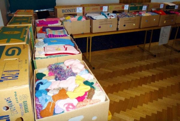 Knitted donations, as well as medical equipment have been packed up and sent to Tanzania.

