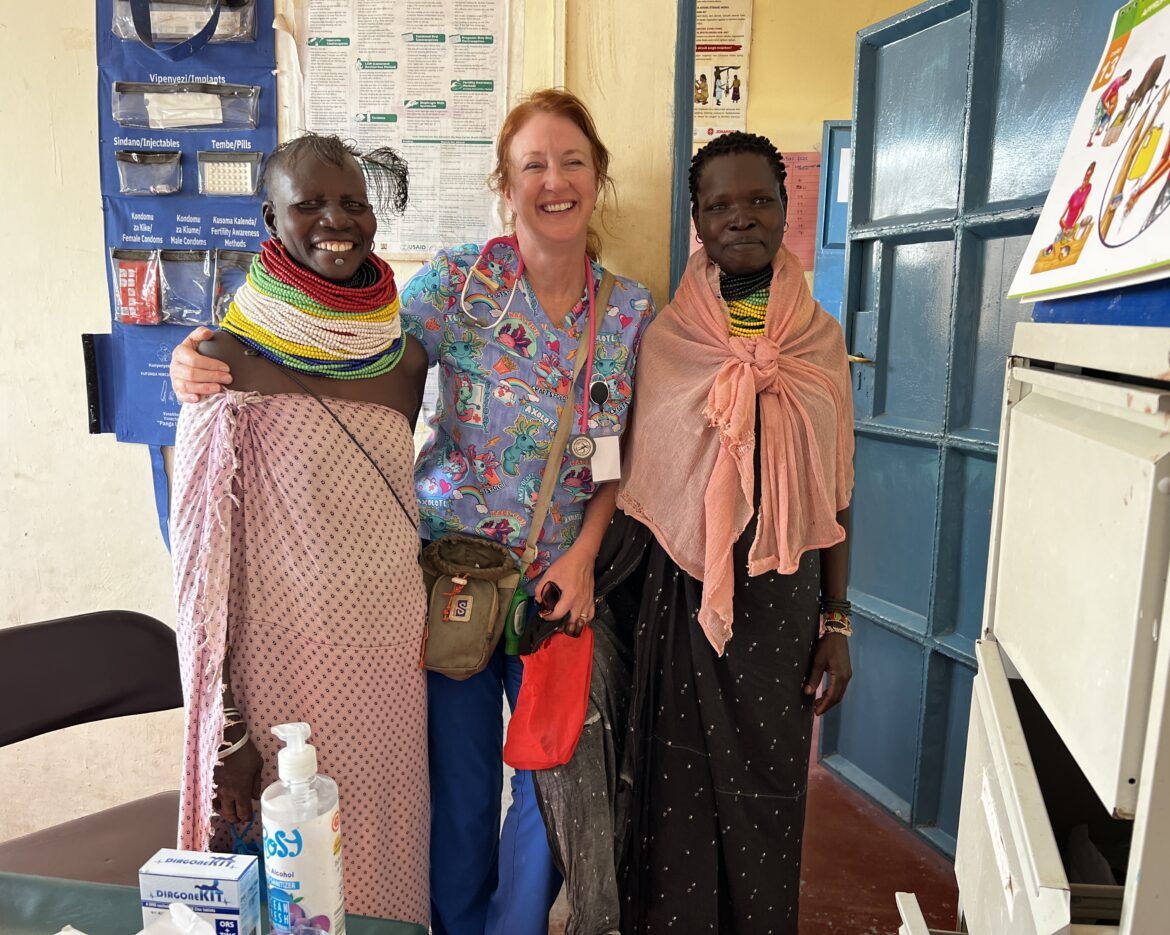 Turkana Women with DR Jan Becker in Kakuma
